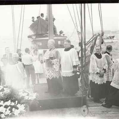Clergy on Fishing Boat