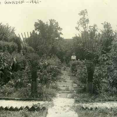 Rose Garden, 1941, at "The Hill"