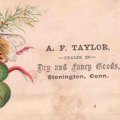 A.F. Taylor Trade Card