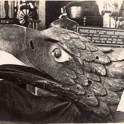 Figure head from Clipper Ship "Great Republic", Ryon's Hall, Water Street, Stonington CT