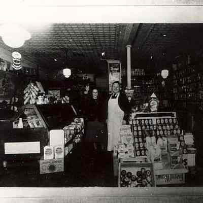 Interior of grocery store