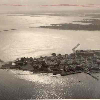 Aerial view of Stonington Borough