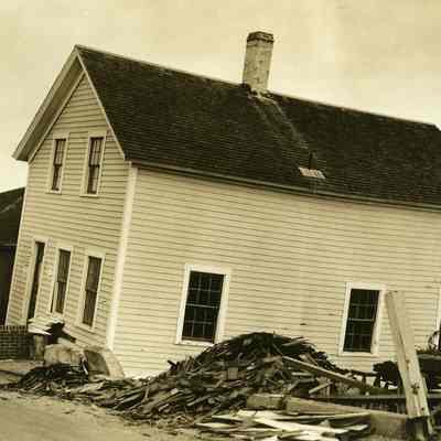 Damaged house knocked off foundation