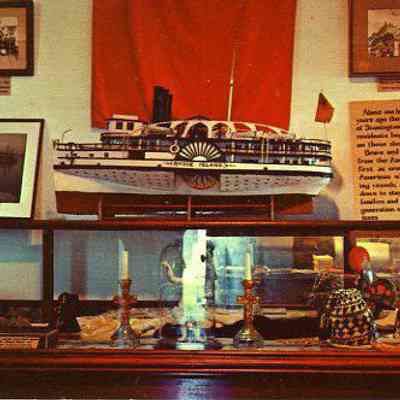 Interior of Lighthouse showing some collection pieces, Stonington CT
