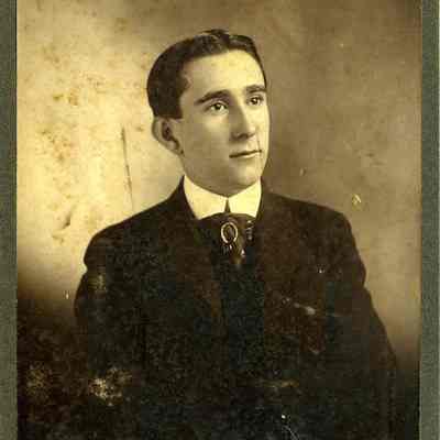 Unknown young, dark-haired man