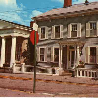 Bank building and 2 Cannon Square, Stonington CT