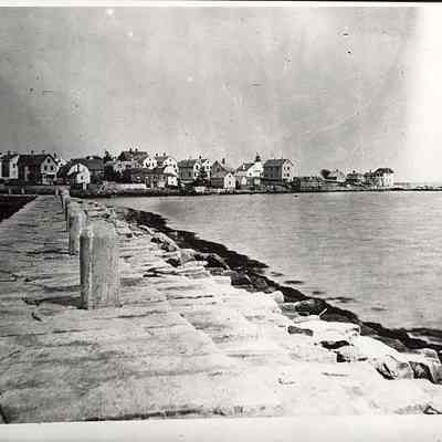 Stonington Point as seen from breakwater, Stonington CT