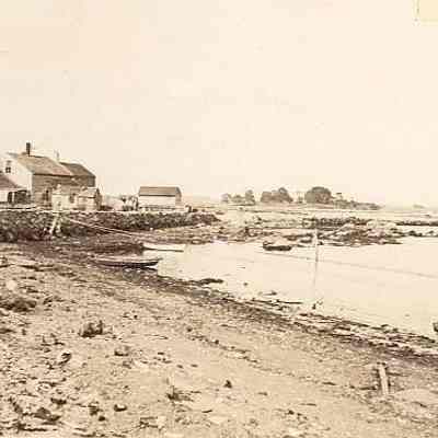 Shoreline behind Shinbone Alley, Stonington CT