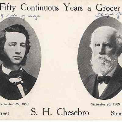 Fifty Continous Years a Grocer, S. H. Chesbro, Stonington CT