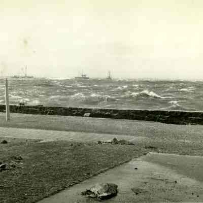 Looking beyond sea wall