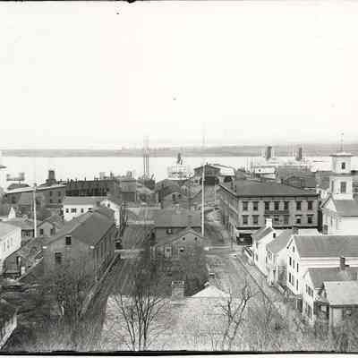 View of Town Docks and Harbor from Congregational Church Tower