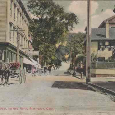 "Water Street looking North, Stonington, Conn."