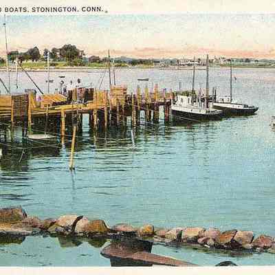 Fish Pier and Boats, Stonington CT