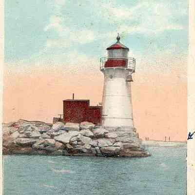 Stonington Light, West Breakwater, Stonington CT