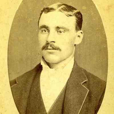 Unknown man with mustache - head and shoulders