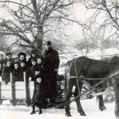 Going to School, winter 1900