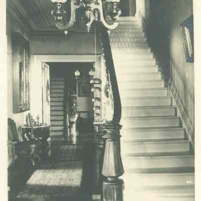Entrance and staircase at Linden Hall