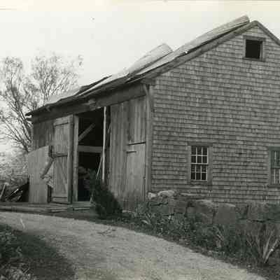 Damaged barn