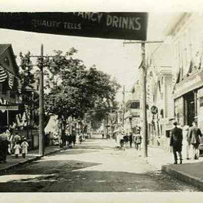 People after parade, Stonington CT