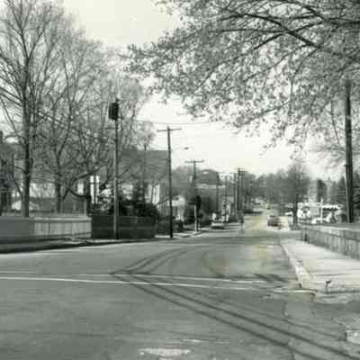 Looking north on Water Street corner of Broad Street, Stonington CT