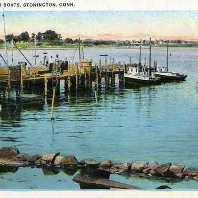 Fish Pier and Boats, Stonington CT