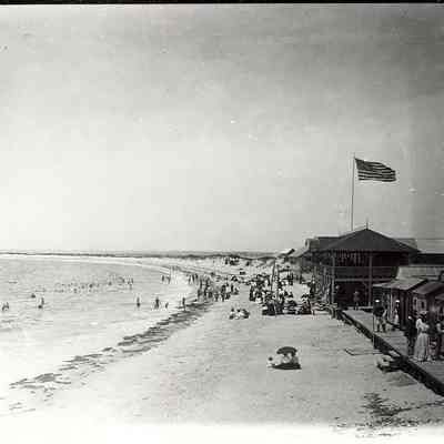 Beach scene, possibly Watch Hill RI