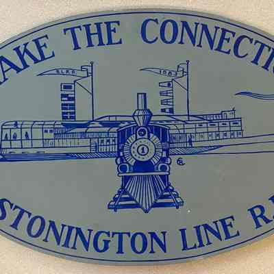 Stonington Railroad Sign