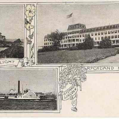Boston Light, Rockland House, Steamer Lincoln