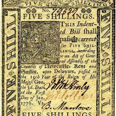 Five Shillings - Delaware