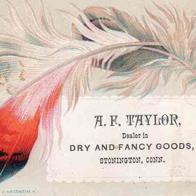 A.F. Taylor Trade Card