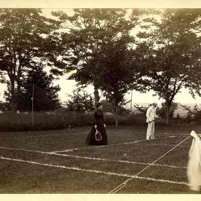 On the Tennis Court