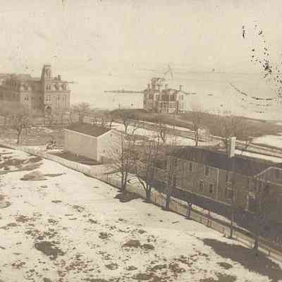 Borough School and Atwood House, c. 1900