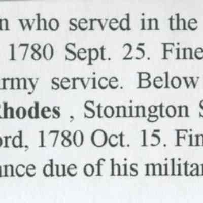 Original Documents Relating to Stonington During the American Revolution