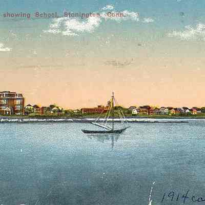 River showing School, Stonington, Conn.