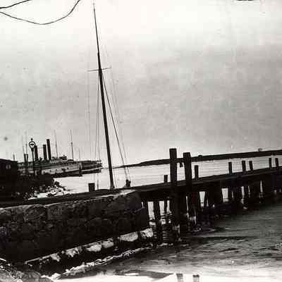 Dodson Boatyard, Elwell Thomas' dock, Stonington CT