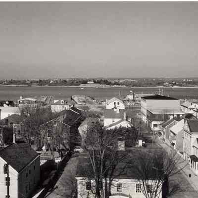 Stonington aerial view towards west