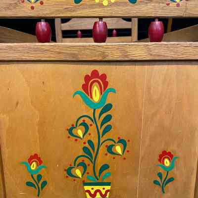 Wooden Doll Crib