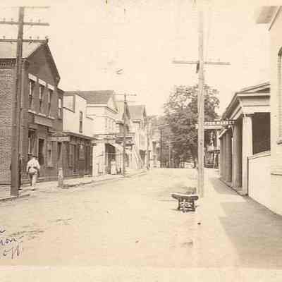 Water Street looking north from Cannon Square, Stonington CT