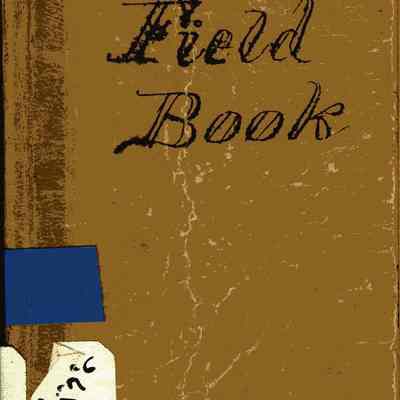 Field Book of Layout of Stonington Cemetery