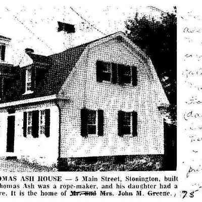 Thomas Ash House, 5 Main Street, Stonington CT