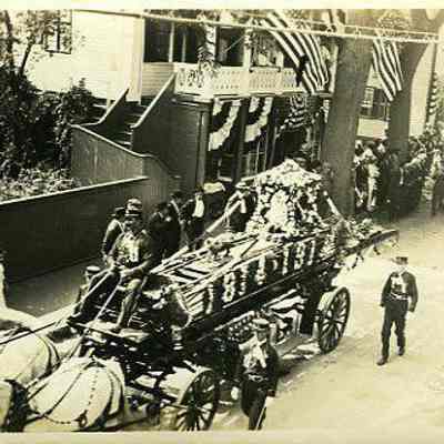 Decorated Fire Apparatus, Water Street, Stonington CT