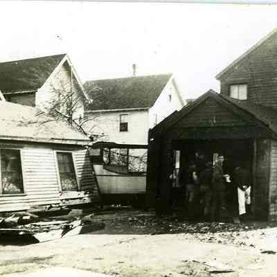 Damaged houses