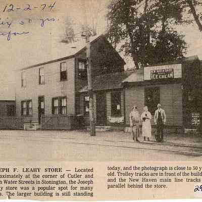 Joseph F. Leahy Store, corner of Cutler and Northwest Streets, Stonington CT