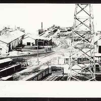 Rail yard at eastern end of Pearl Street
