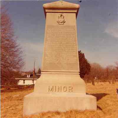 Minor Side, Founders Monument, Wequetequock Burying Ground, Stonington CT