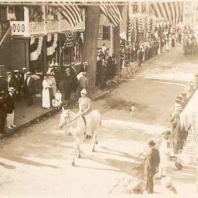 Mrs. Martha Miller as "Columbia", Water Street, Stonington CT