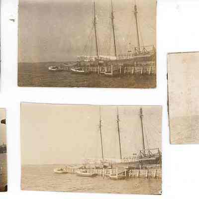 5 small photos, Stonington Harbor, Stonington CT