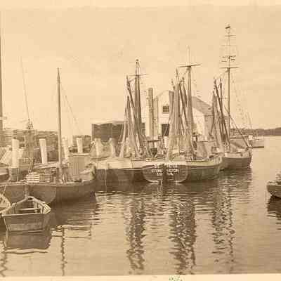Stonington fishing boats at dock, Stonington CT