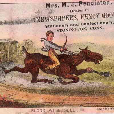 Mrs. M.J. Pendleton Trade Card