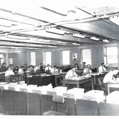Office Workers at Atwood Machine Company, 1940s